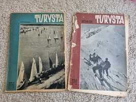 Dwie gazety Turysta z lat 50-tych