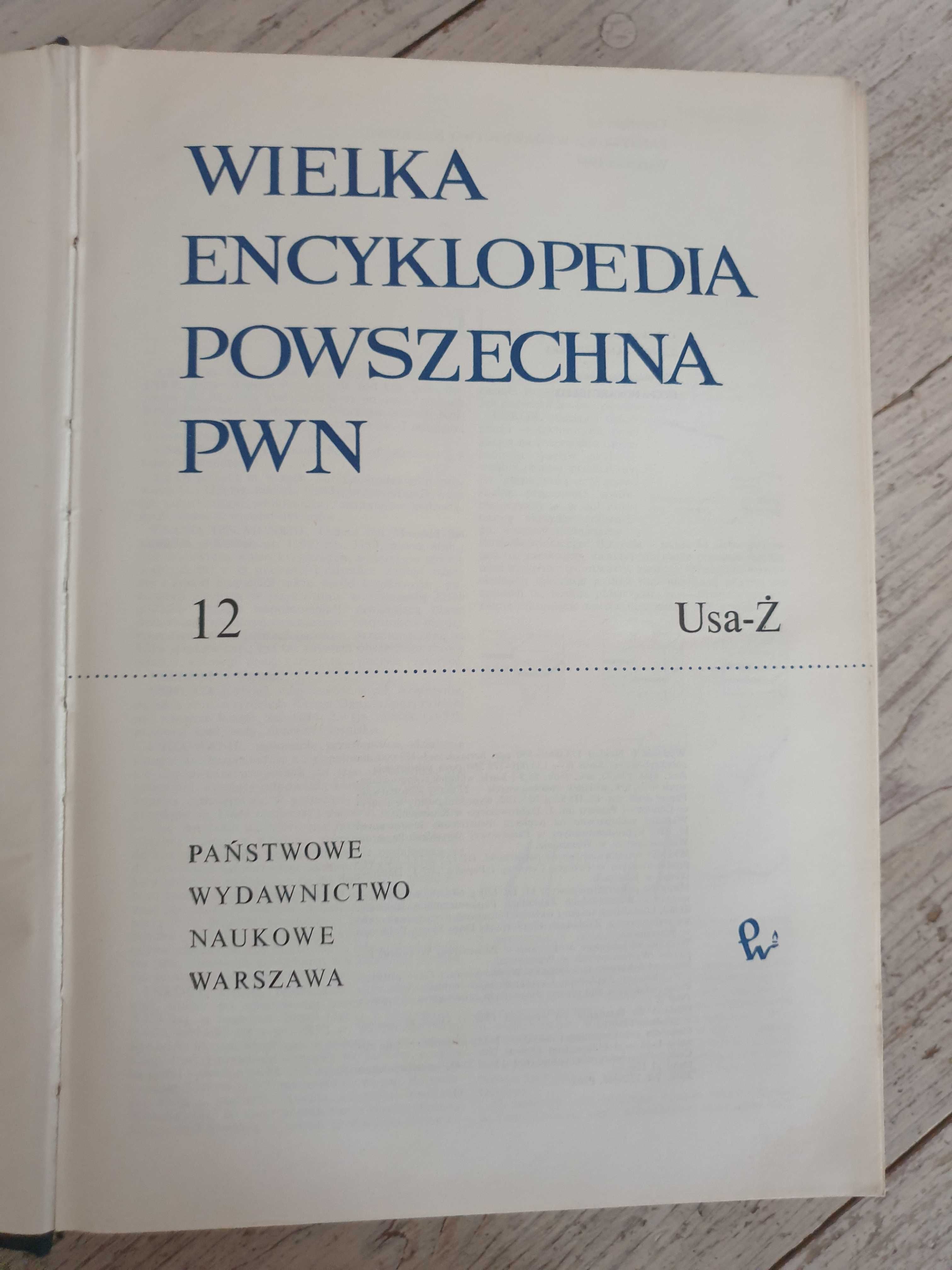 Wielka encyklopedia powszechna PWN 1969 rok 12 tomów