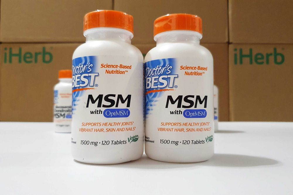 Doctor's Best, МСМ с OptiMSM (сера), 1500 мг, 120 таблеток. MSM