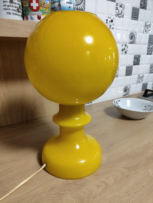 Polam Wieliczka 1977 lampa stołowa vintage PRL