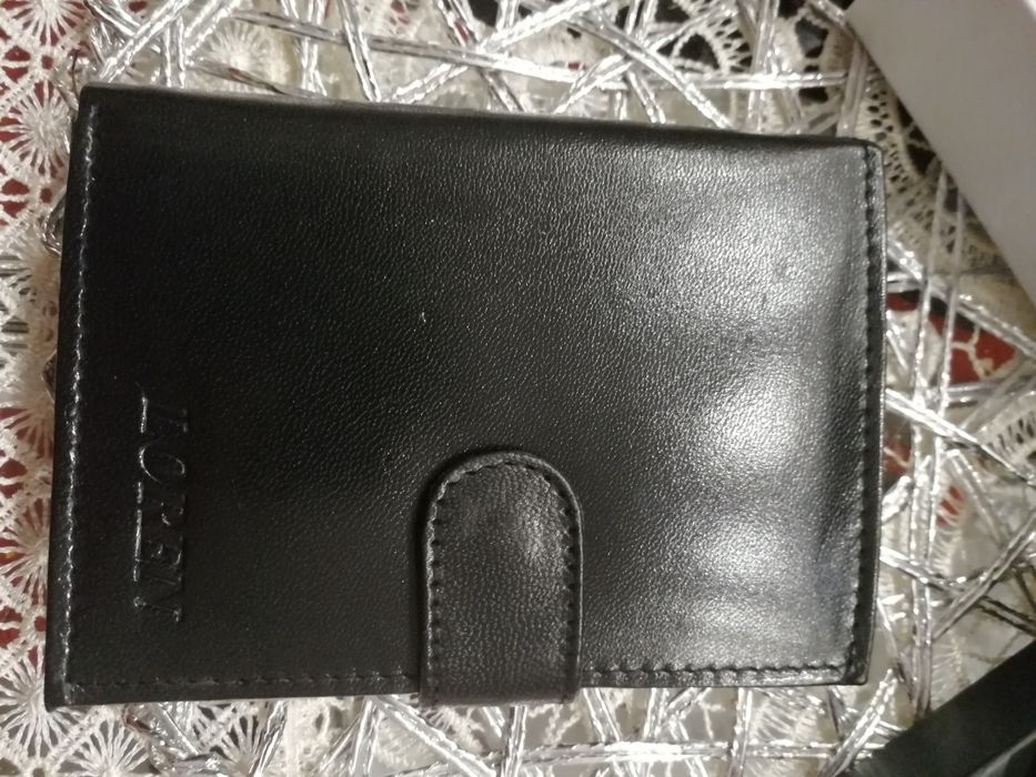 Męski portfel skórzany nowy