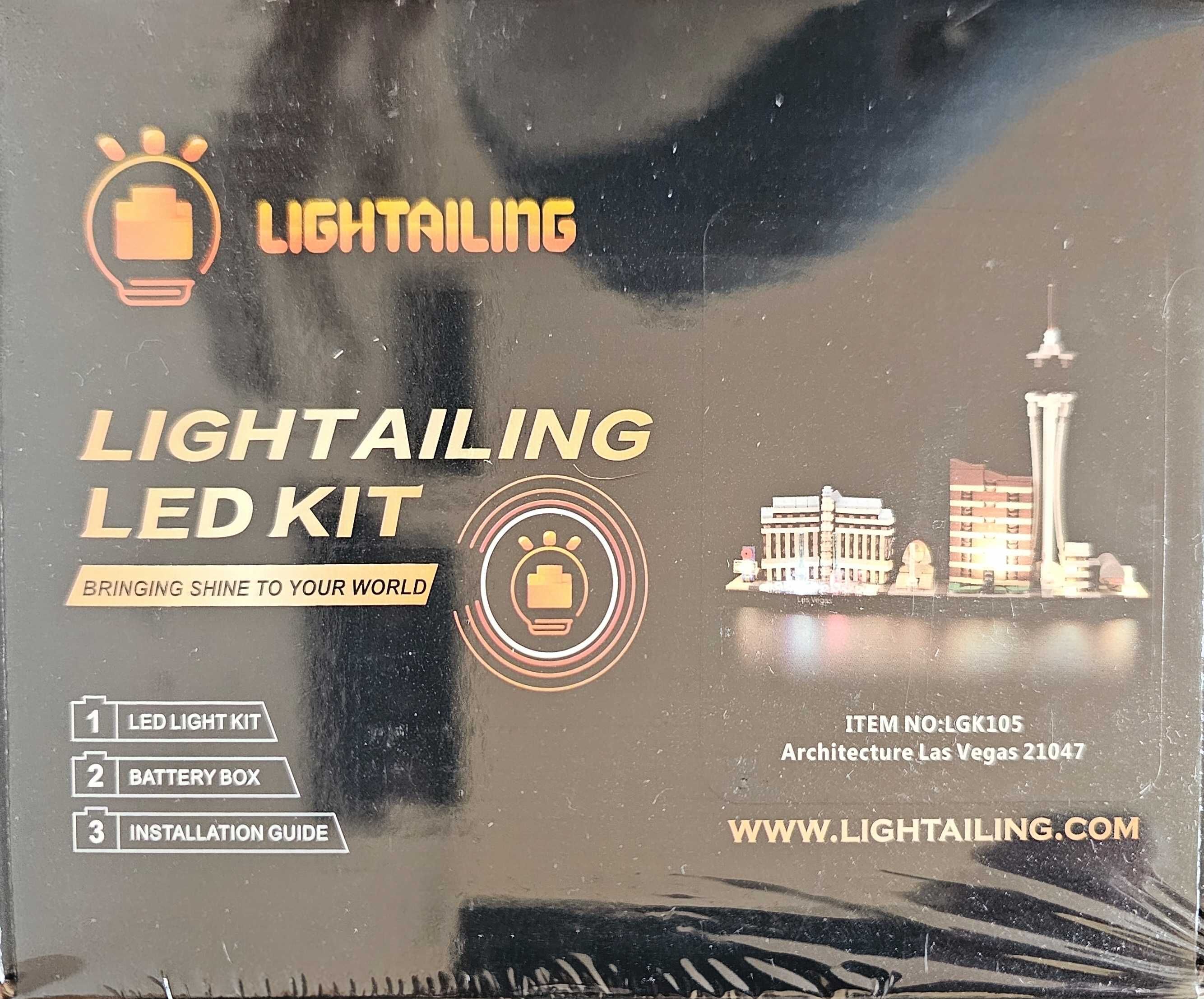 Zestaw LED Lightailing do zestawy LEGO Architecture 21047 Las Vegas