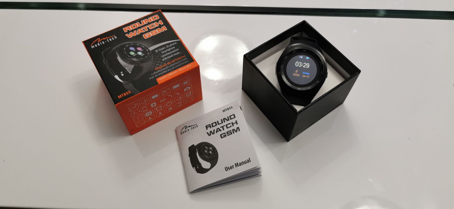 Zegarek Smartwatch MT855 ROUND WATCH GSM Media Tech