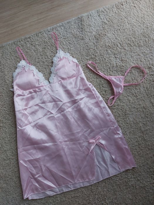 Koszula nocna + stringi S nowe