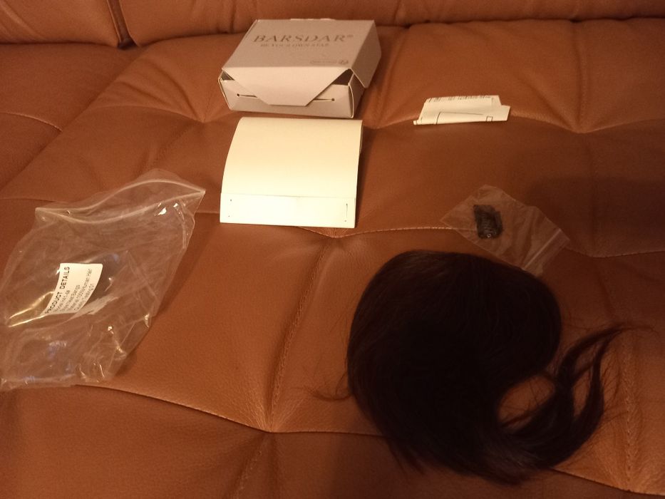 Grzywka do włosów prawdziwe brąz