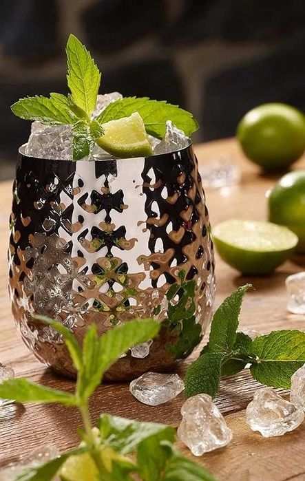 Kubek Ananas do koktajli, drinków 500 ml | stal nierdzewna, na prezent