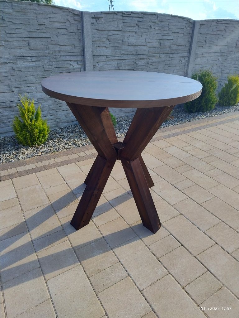 Stół okrągły w stylu loft