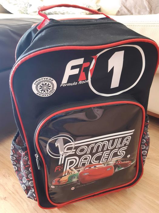 Mochila Trolley Formula Racers, com ilustrações Disney Cars