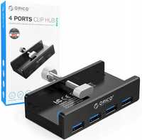 ORICO Hub USB z klipsem, 4 porty USB 3.0, koncentrator 5 Gbps