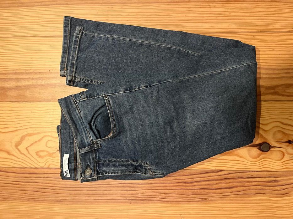 Zara calças ganga novas 42 azuis