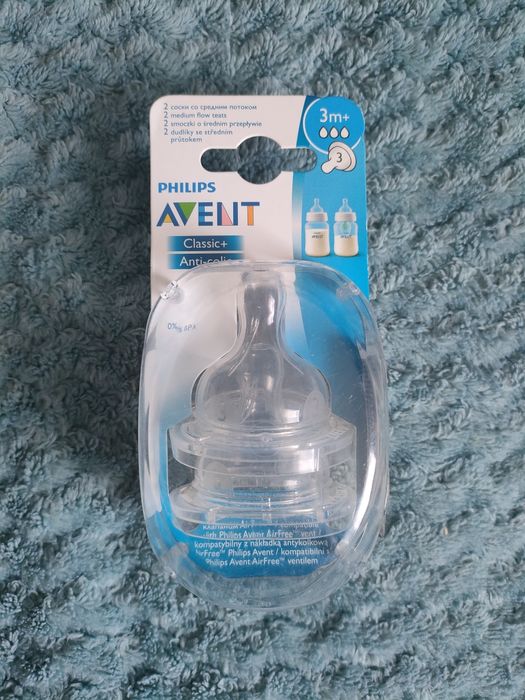 Smoczek Philips Avent 3m+ 2 szt + pumeks naturalny