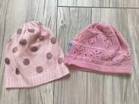 Dwie czapki na wiosnę, jesień dla dziewczynki 3-5 lat