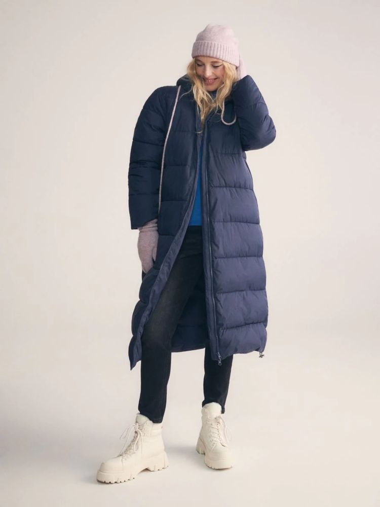 Новий брендовий eco пуховик oversize reserved