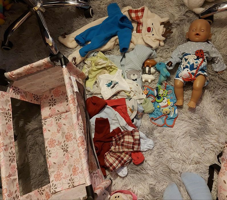 Lalka baby Born chłopiec i łóżeczko