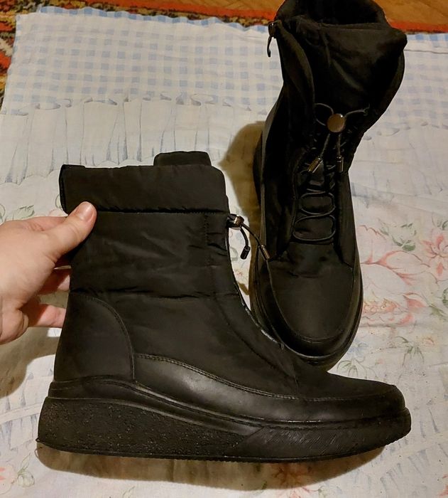 Жіночі зимові чоботи. Женские зимние ботинки, сапоги. Зимові черевики.