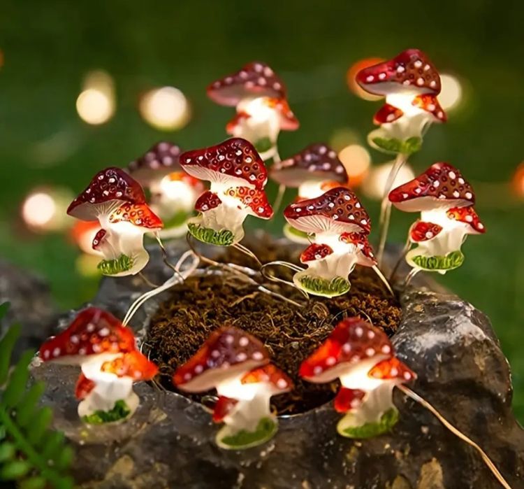 Girlanda Świetlna Muchomorki