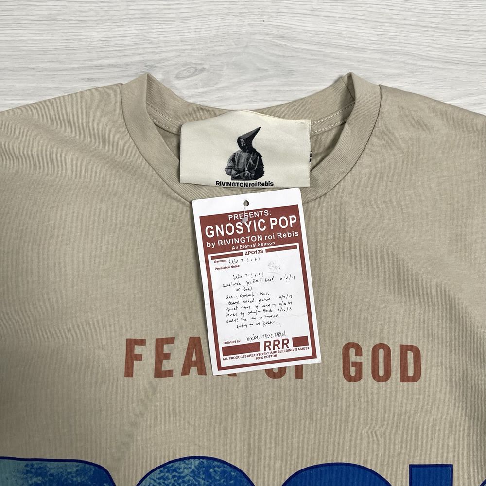 Футболка essentials, fear of god, fog, rrr123