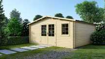 Drewniany domek ogrodowy altanka 5x5 m 25m2 DOM591