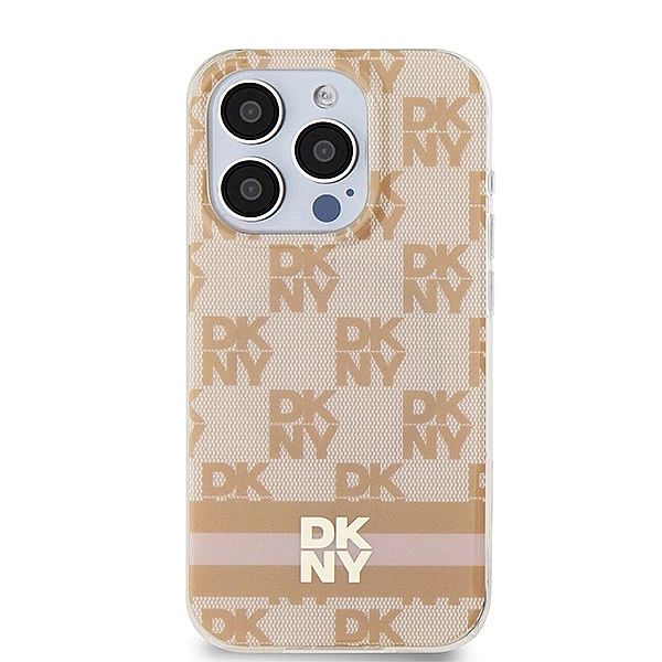 Etui DKNY IML Checkered Mono Pattern & Printed Stripes MagSafe na iPho