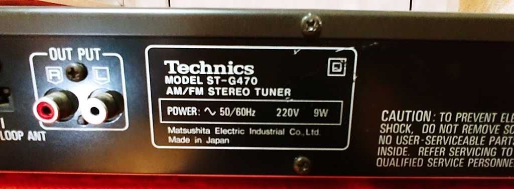 TECHNICS ST-G470 tuner radio FM i AM