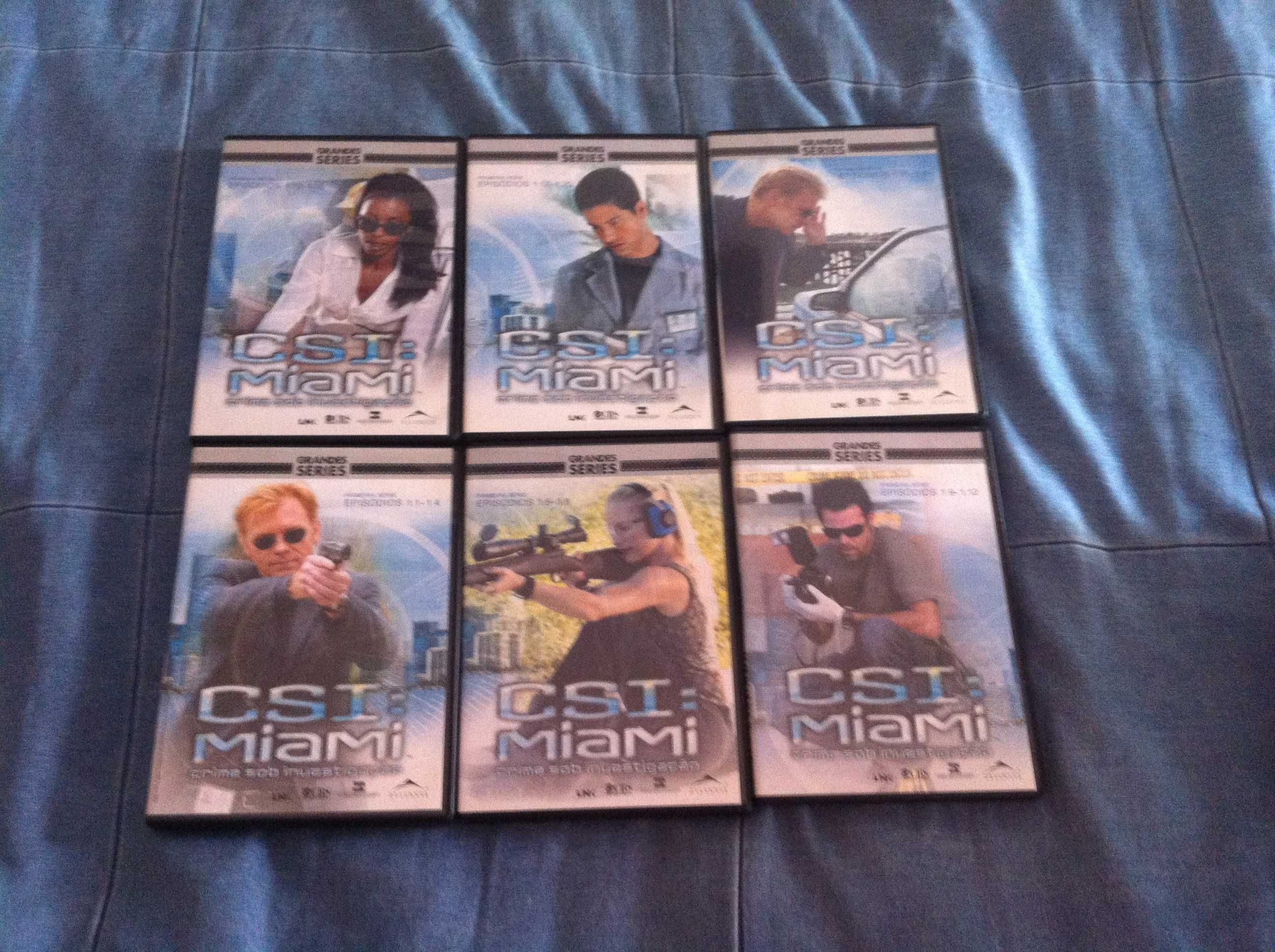 DVD's CSI Las Vegas e Miami temporadas completas