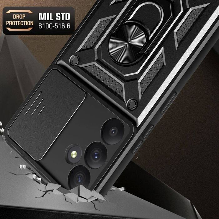 Etui Pancerne Galaxy A15 4G / 5G CamShield z Podstawką