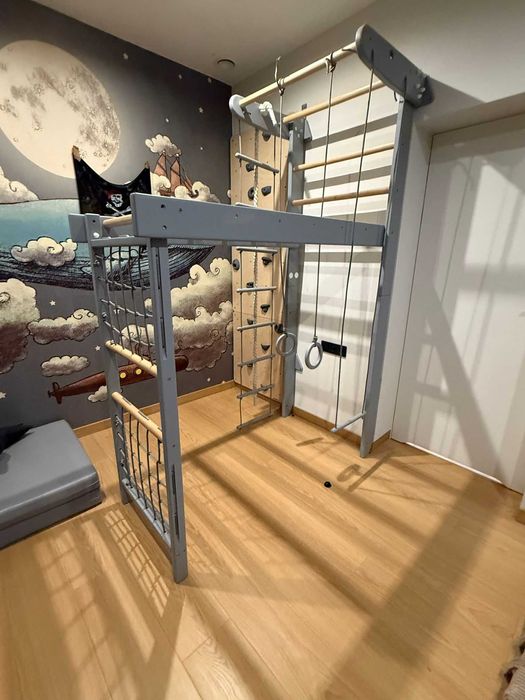 Drabinka Gimnastyczna WINNER Szara Dla dziecka