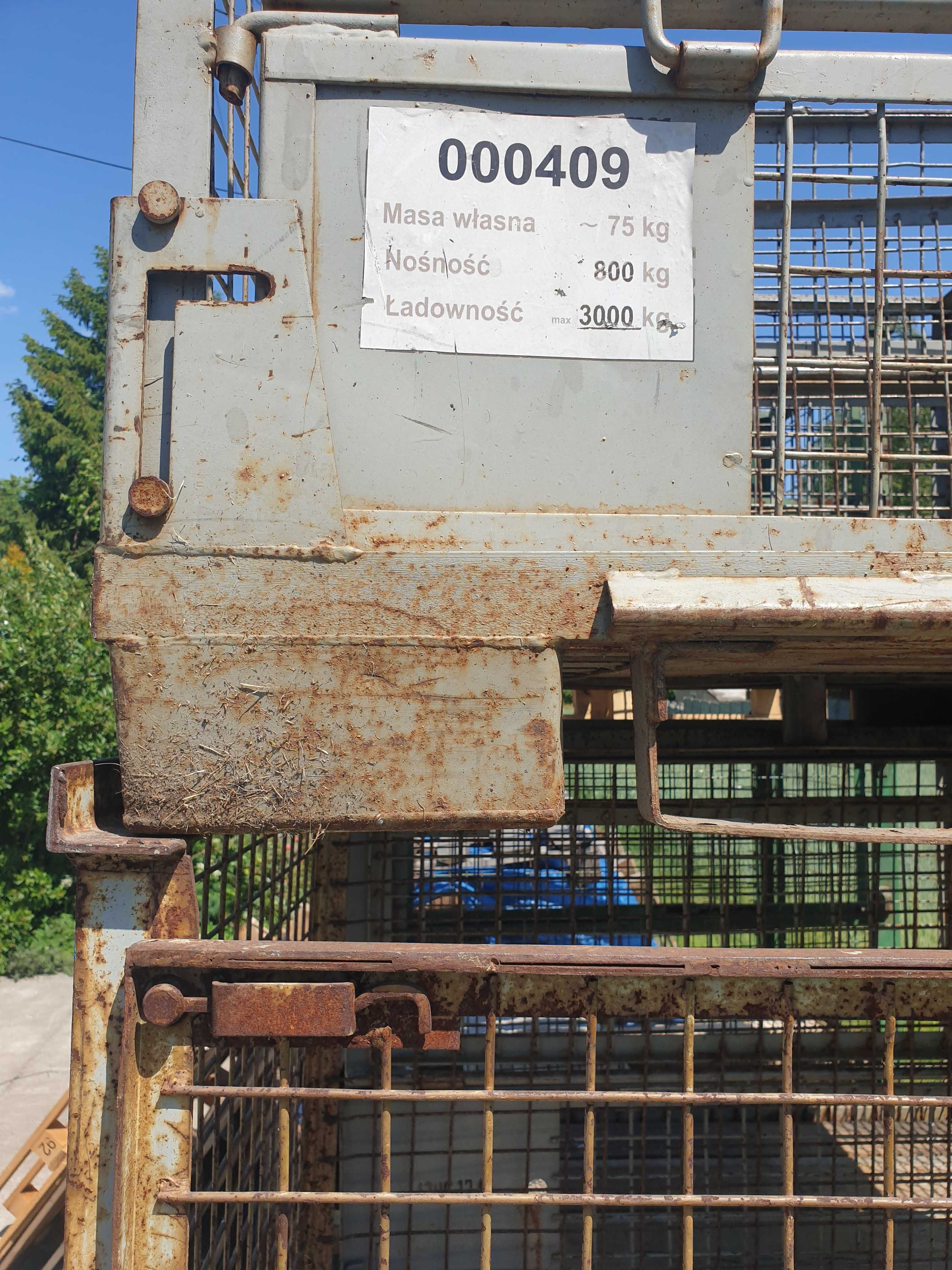 KONTENER siatkowy 124x84x97 cm, kosz druciany Skrzyniopaleta GITTERBOX