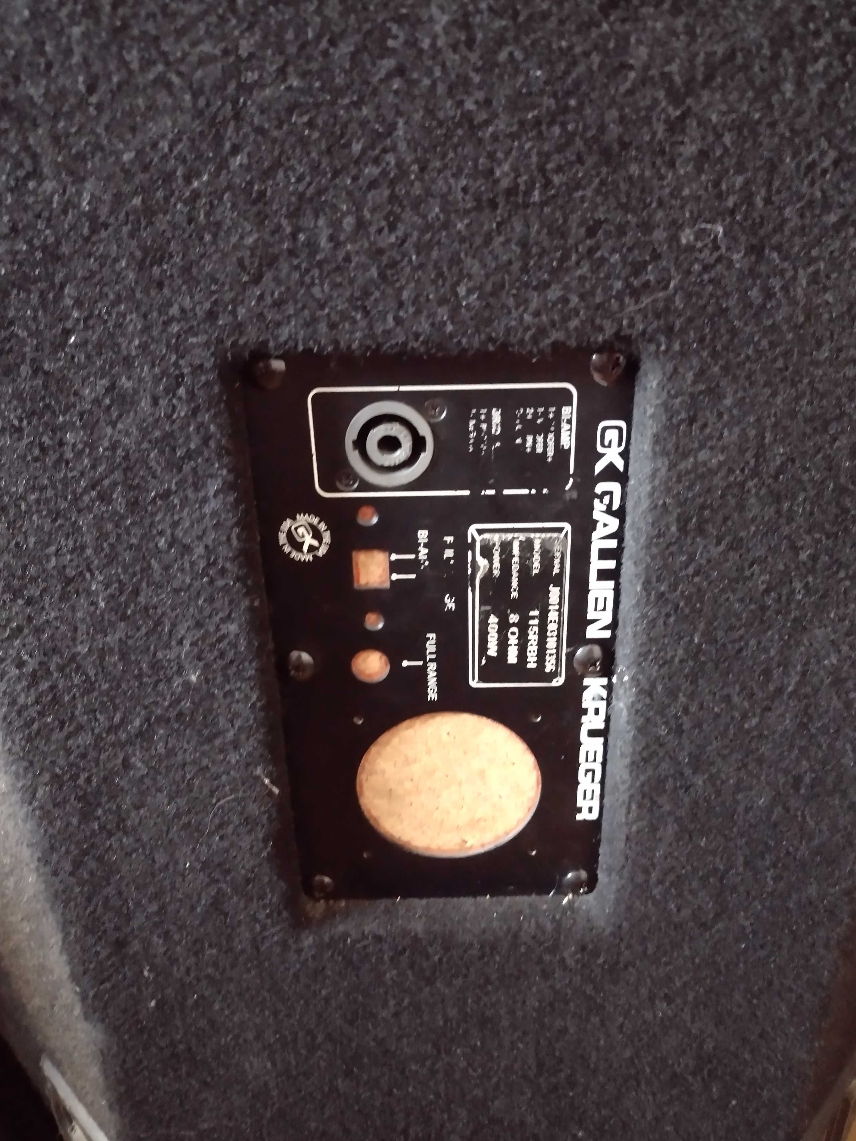 wzmacniacz basowy GALLIEN KRUEGER + kolumna 15"