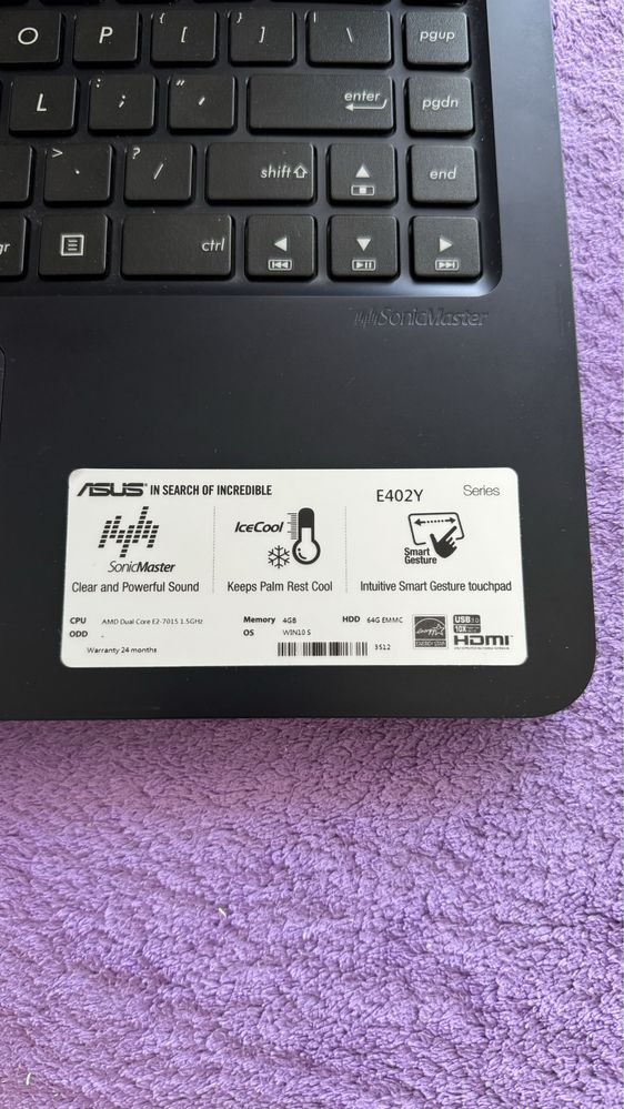Notebook Asus E402Y