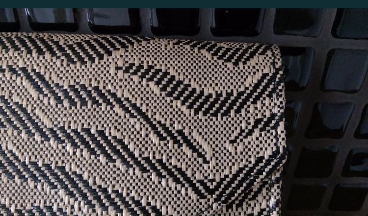 Słomiana kopertówka pleciona H&M lato wesele