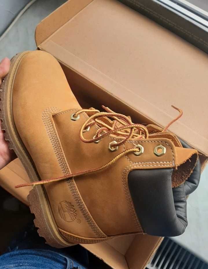 Timberland oryginalne musztardowe buty damskie trapery 39