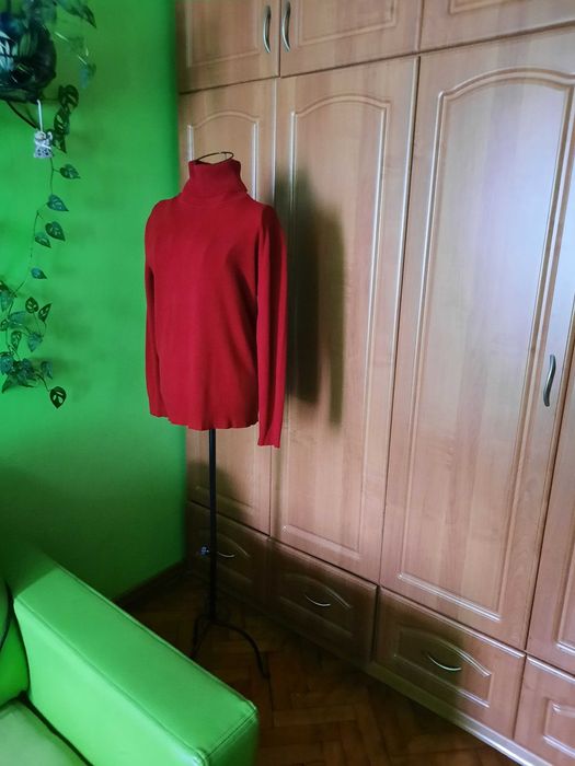 Golfik bordowy_nowy_cieplutki,milutki