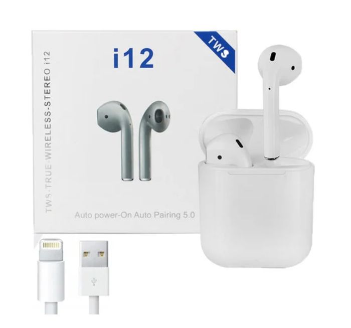 Słuchawki bezprzewodowe douszne bluetooth z mikrofonem Etui ładujące T