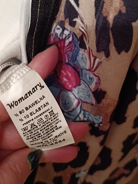 Bluza panterka oversize Nowa zamek XXL