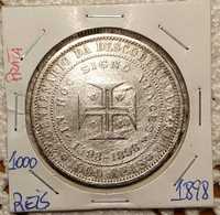 Portugal - moeda em prata de 1000 reis de 1898