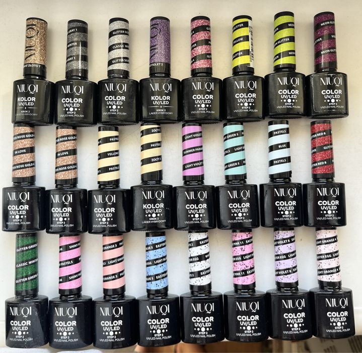 Bazy hybrydowe,kauczukowe topy lakiery kolory primerynowe firmy Niuqi