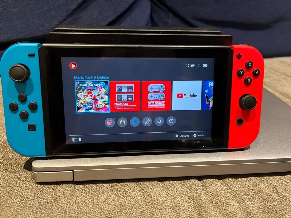 Nintendo Switch 1 como nova + Mario Kart Deluxe