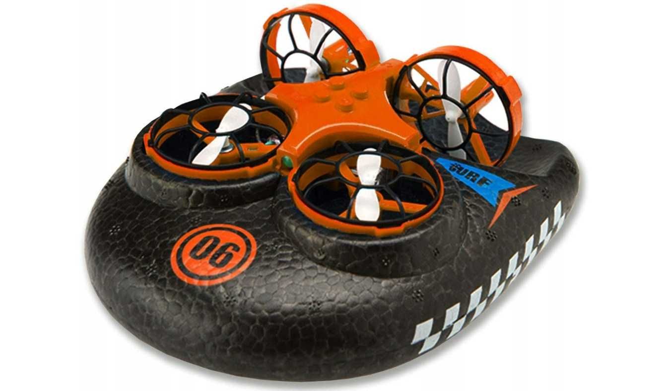 Dron RC, poduszkowiec, statek, pomarańczowy 3 w 1
