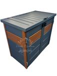 Zabudowa koszy na śmieci wiata 120x65x110 cm 2x120L  ID497