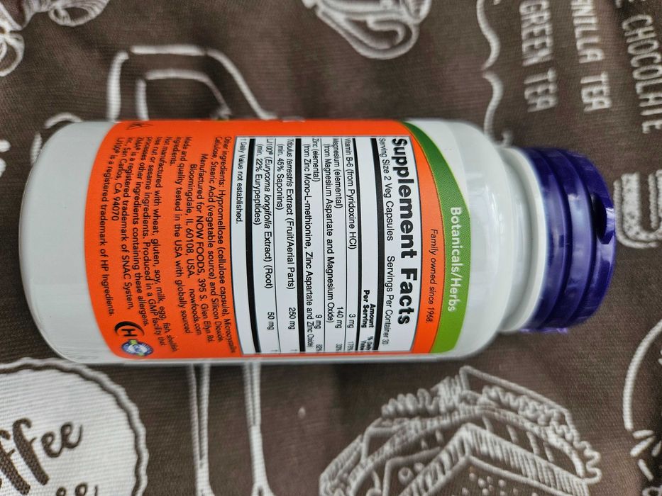 Now Foods TestoJack 100 200 300 бустер тестостерона 60 120 шт