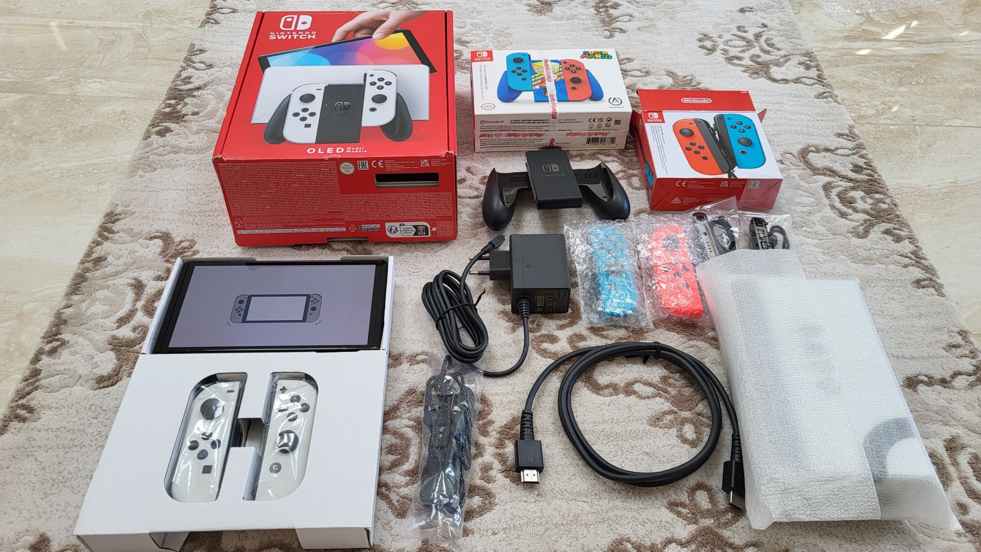 Nintendo Switch Oled Nowa + joycony + dodatki