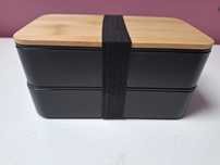 Lunch box z bambusowa pokrywką