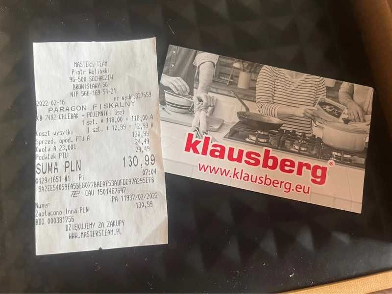 Klausberg Chlebak z zestawem pojemników