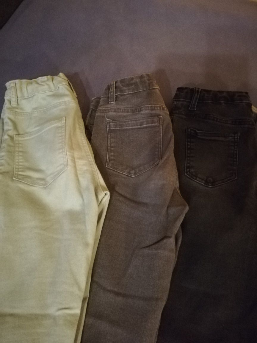 Spodnie jeansy legginsy rozm. 146