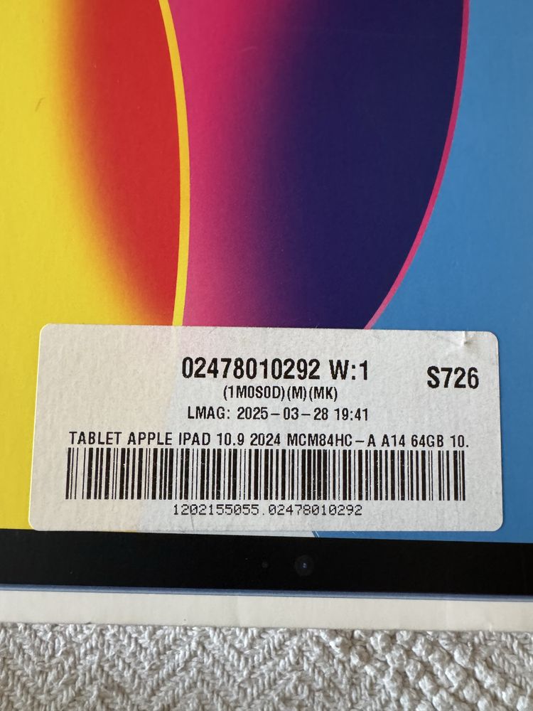 Apple iPad 10,9" 10gen 64GB Wi-Fi Niebieski GWARANCJA