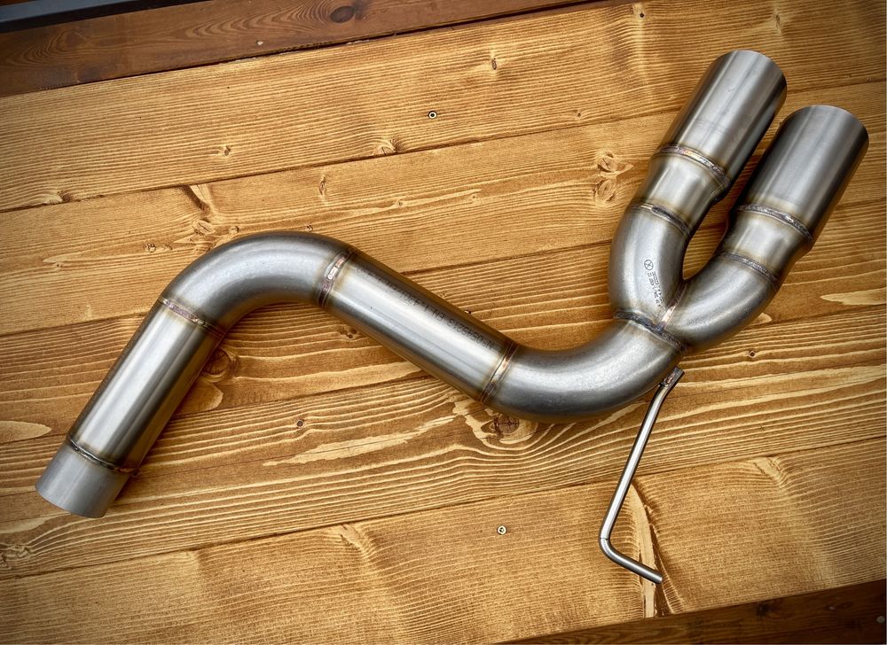 Straight pipe tlumik wydech koncowka Audi a3 8p s3 8p TDI