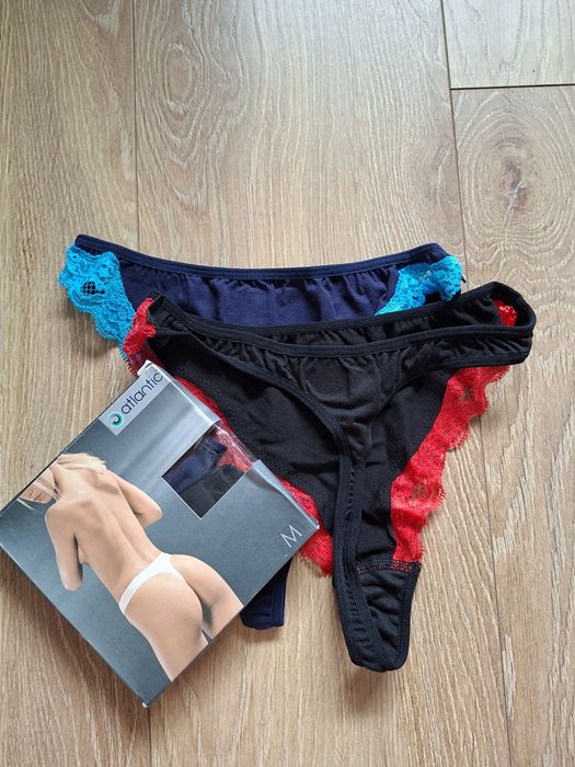 Stringi damskie Atlantic, rozmiar M, 2PACK