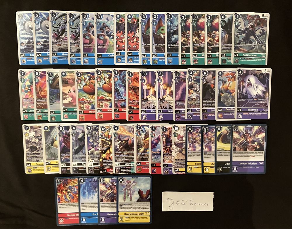 70 Cartas de Digimon