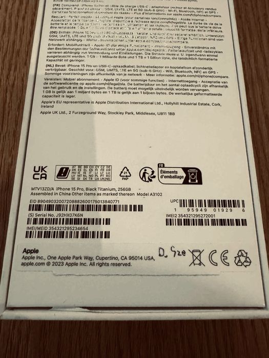 iPhone 15 pro 256 GB